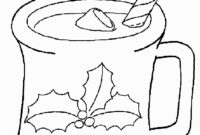 hot cocoa coloring page