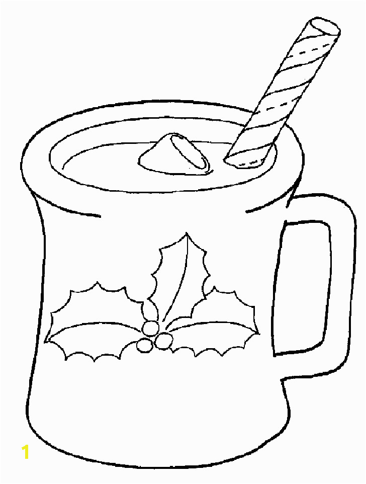 Hot Cocoa Coloring Page | divyajanan