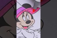 minnie mouse witch coloring page