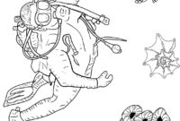 scuba diving coloring pages scuba diving coloring pages