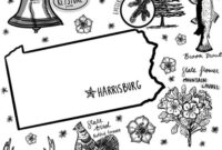 pennsylvania coloring page