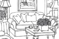 modern interior design coloring pages modern interior design coloring pages