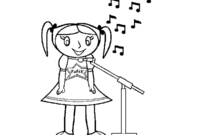 singing coloring pages singing coloring pages