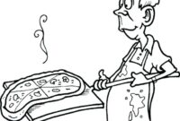 mac and cheese coloring page