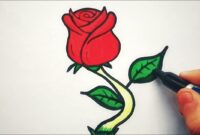 image de rose pour dessinner