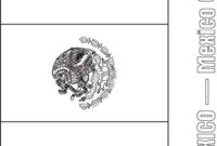 mexico flag coloring page