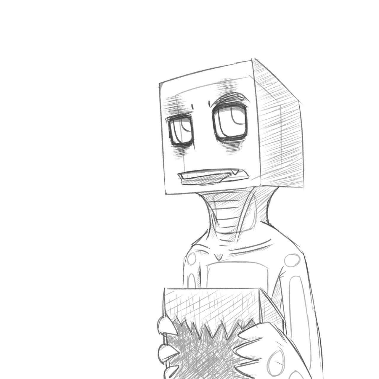 Minecraft Enderman Drawing at GetDrawings | Free download