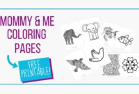 mommy and me coloring page