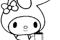 my melody color pages