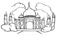 mosque coloring page mosque coloring page