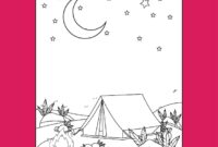 outdoor camping coloring pages outdoor camping coloring pages