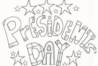 presidents day color page presidents day color page