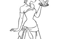 princess and frog coloring page