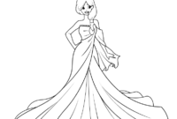 princess dress coloring pages