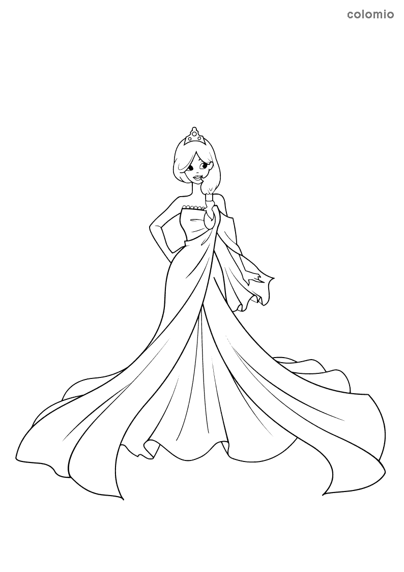 Princesses coloring pages » Free & Printable » Princess coloring sheets