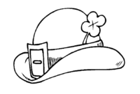 coloring page hat coloring page hat