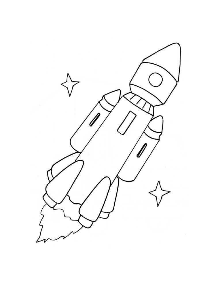 Rocket coloring pages