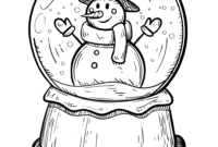 snow globe color sheet snow globe color sheet