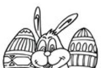 spring bunny coloring pages