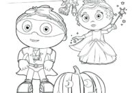 coloring pages super why