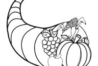 cornucopia coloring page pdf