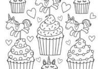 unicorn cupcake coloring pages unicorn cupcake coloring pages