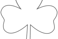 3 leaf clover coloring pages 3 leaf clover coloring pages