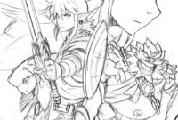 coloriage zelda breath of the wild