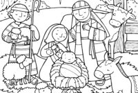birth of jesus coloring page birth of jesus coloring page