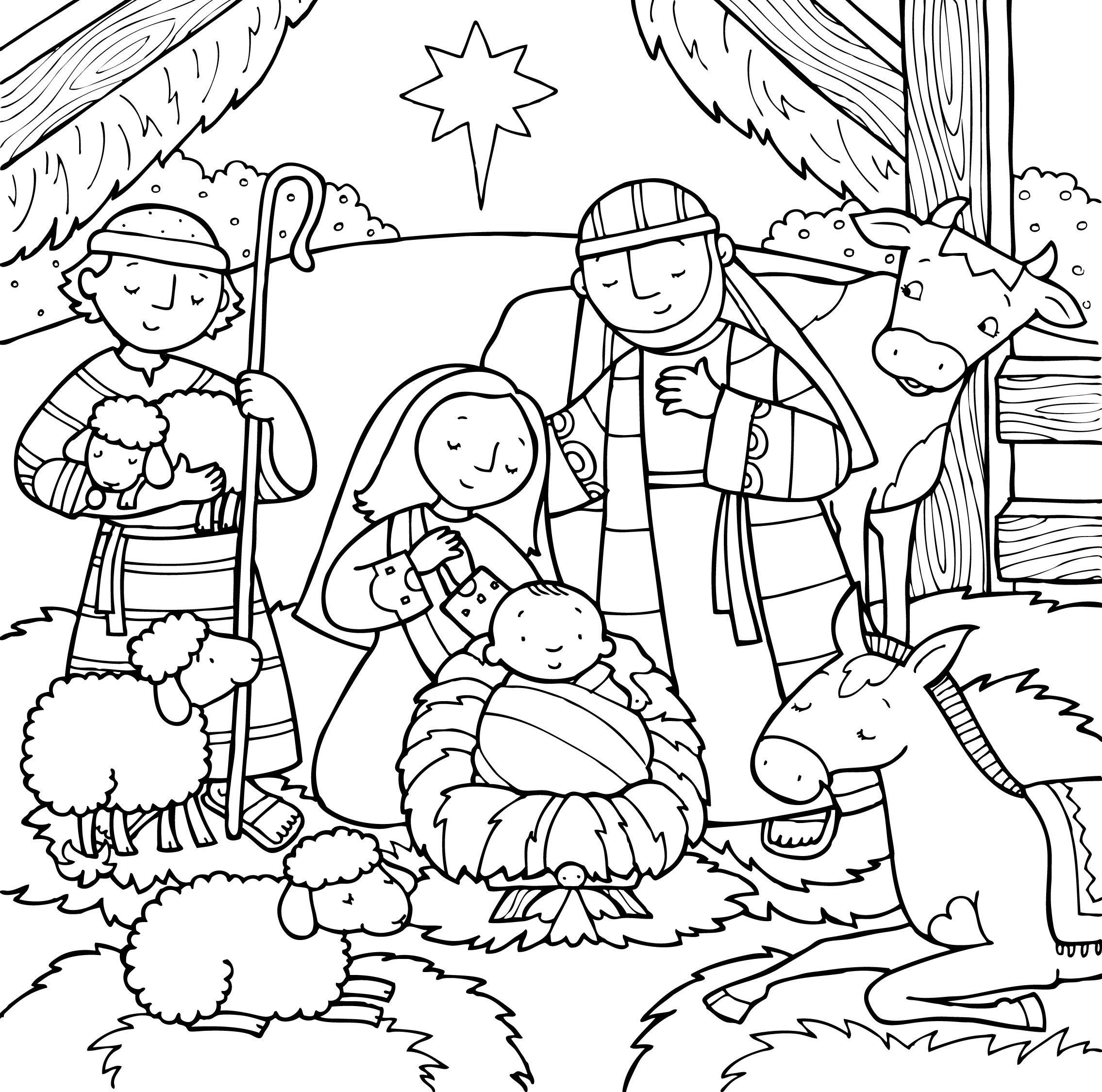 Celebrate Jesus Christs Birth Pages Coloring Pages