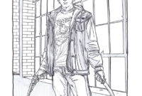 supernatural coloring page