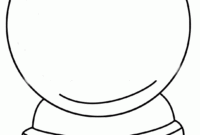 empty snow globe coloring page empty snow globe coloring page