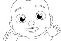 jj cocomelon coloring page