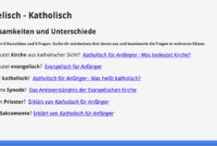 gemeinsamkeiten katholisch evangelisch gemeinsamkeiten katholisch evangelisch