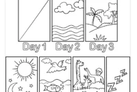 seven days of creation coloring pages seven days of creation coloring pages