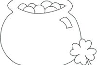 pot of gold color pages