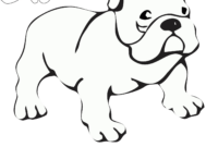 bulldog coloring page bulldog coloring page