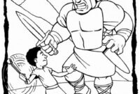 david and goliath coloring page david and goliath coloring page