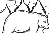 coloring page of a bear coloring page of a bear