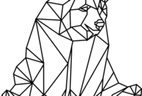 coloriage animaux forme geometrique
