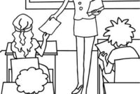 coloring page classroom coloring page classroom