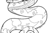 boa constrictor coloring page