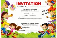 carte invitation anniversaire garcon