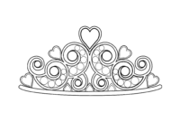 flower crown coloring page flower crown coloring page