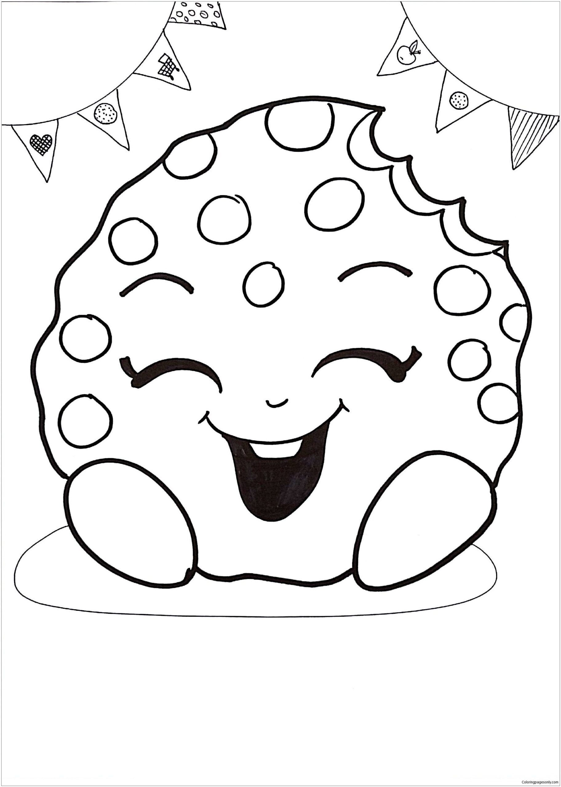 shopkins cookie coloring pages, the image u can find from Coloring