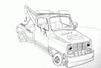 tow truck coloring page tow truck coloring page