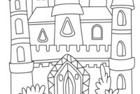 coloring pages of a castle coloring pages of a castle