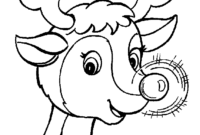 raindeer coloring page