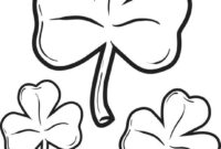 small shamrock coloring page small shamrock coloring page