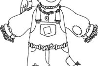 scarecrow coloring page